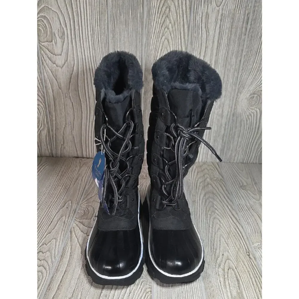 JBU Waterproof Black Winter Boots Womens Size 6 NWT